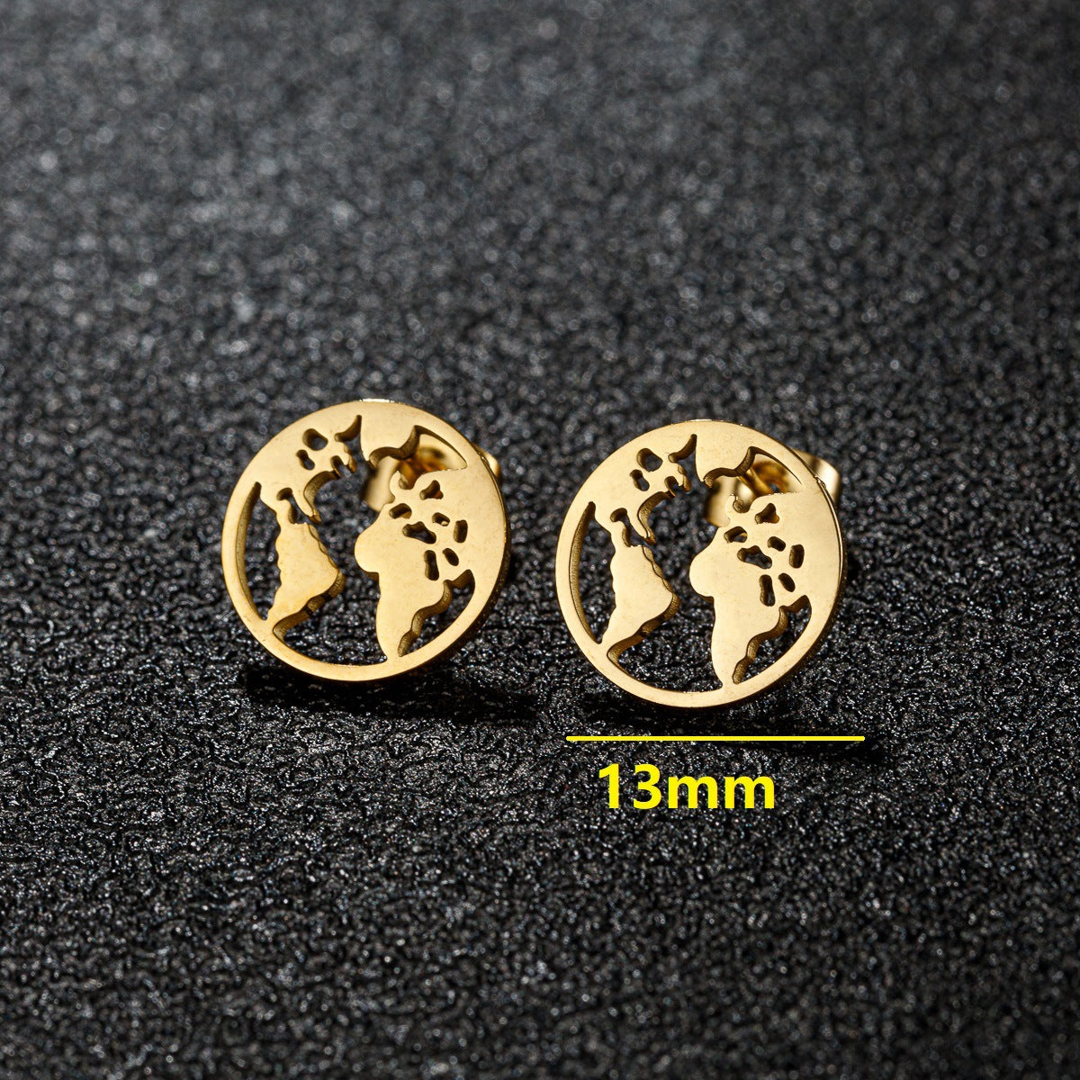 Women's Fashion Stainless Steel Personality Simple Style Bowknot Stud Earrings