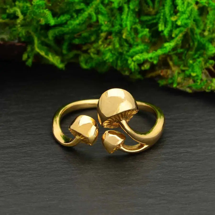 Mushroom Open Female Creative Simple Alloy Ring