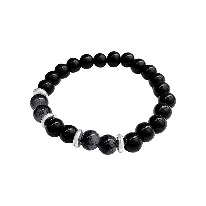 Women's & Men's Imitation Obsidian Beaded Trendy Light Luxury Minority Bracelets