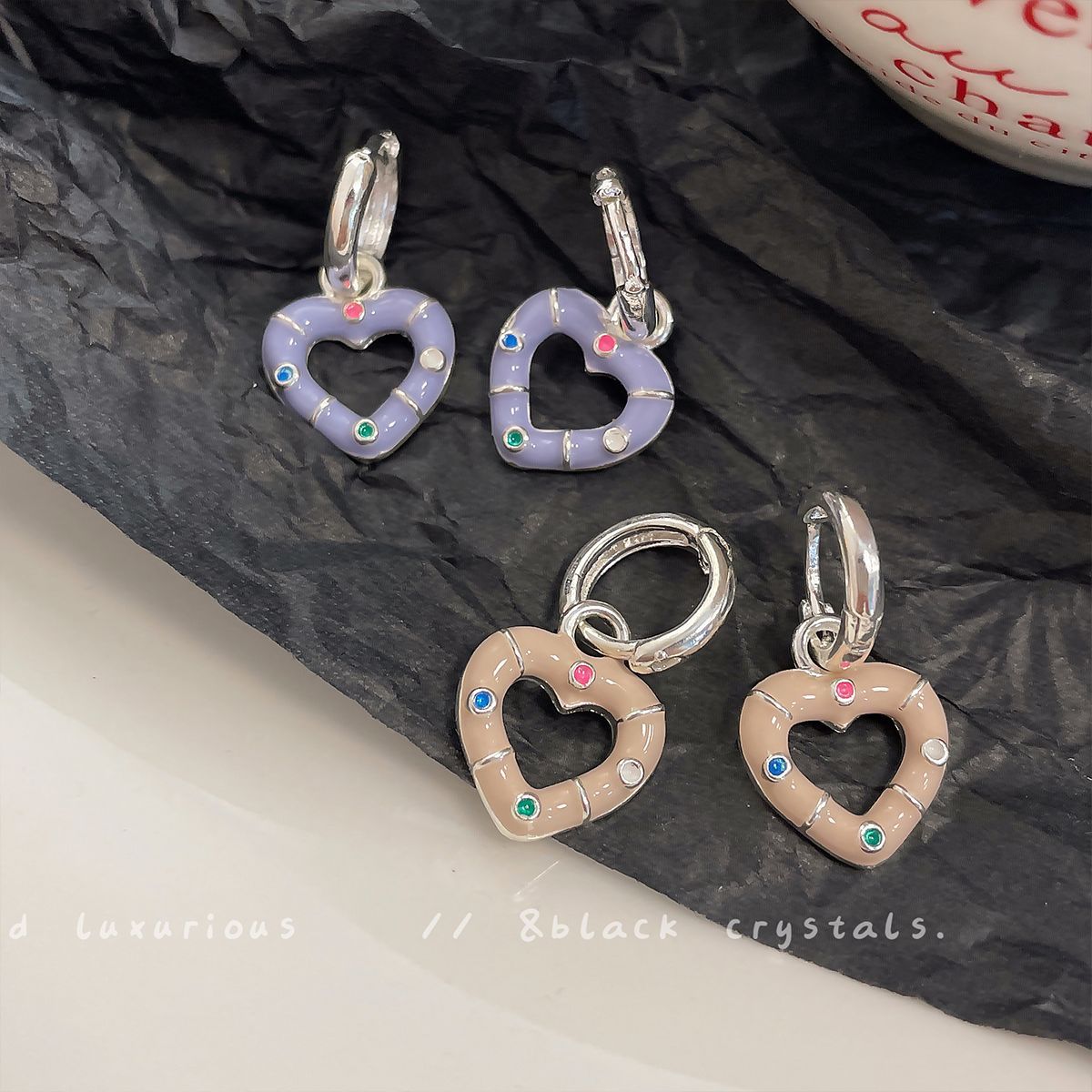 Women's Oil Love Clip Simple Niche Design Sweet Cool Hot Ear Buckle