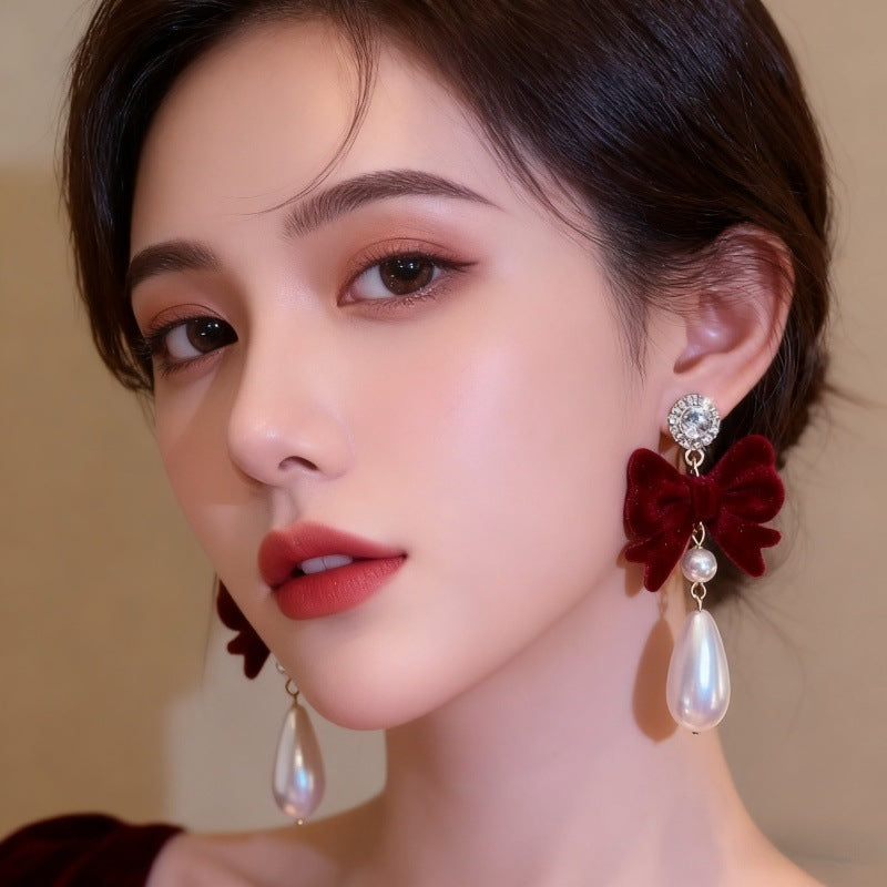 Diamond Super Shiny Light Luxury Temperament Earrings