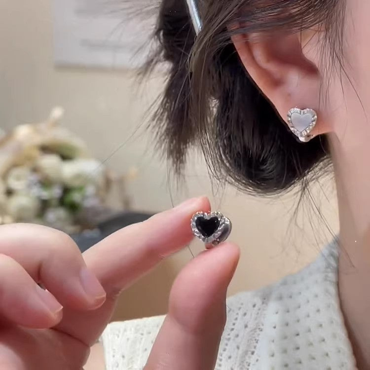 Fashionable Double Layer Hollow Zircon Circle Ear Buckle