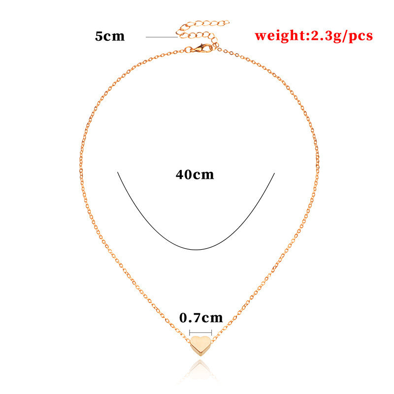 Women's Love Heart Clavicle Chain For Valentine's Day Gift Necklace