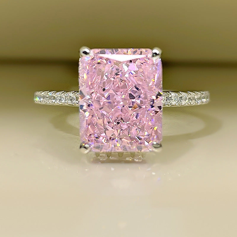 Women's Affordable Luxury Style Colored Gems Sterling Sier Rings