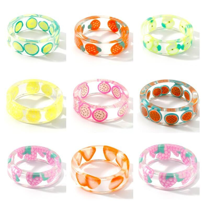 Fashion Creative Personalized Resin Popular Sale Rings