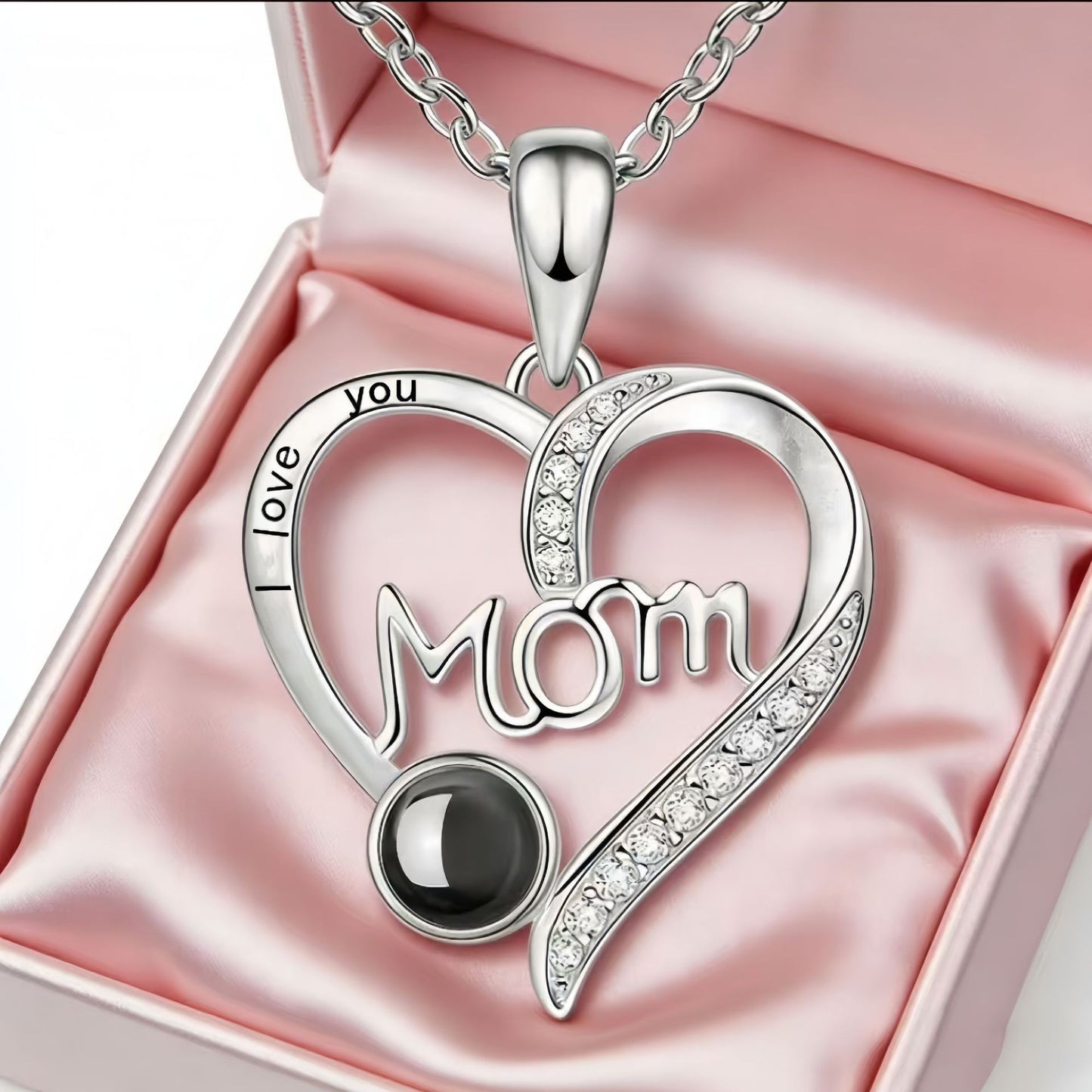 Extravagant Love Heart Letter Projection Customized Necklace