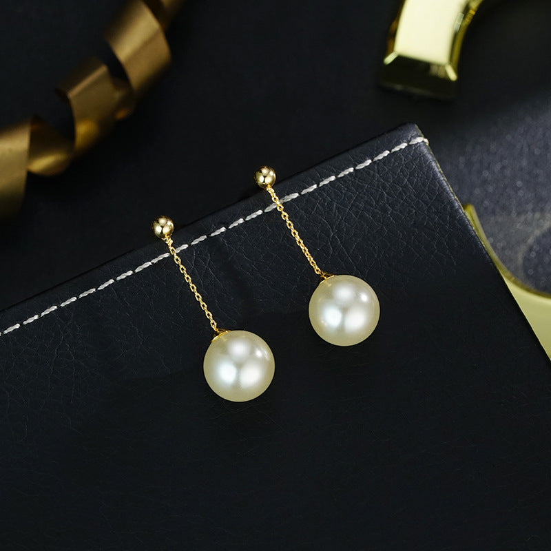 Network Classic Long Bead Tassel Simple Graceful Earrings