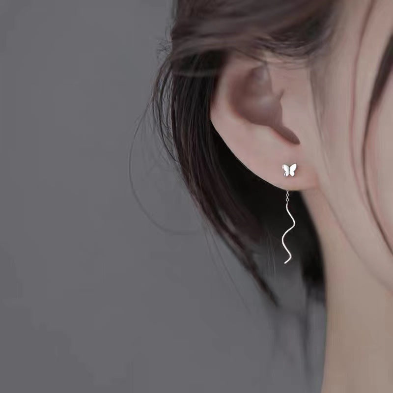 Women's Clover Lines Fashionable High-grade Tassel Simple Ear Line