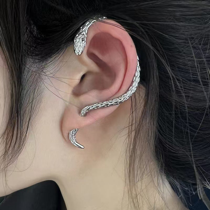 Punk Snake Metal Sier Cold Style Niche For Ear Line