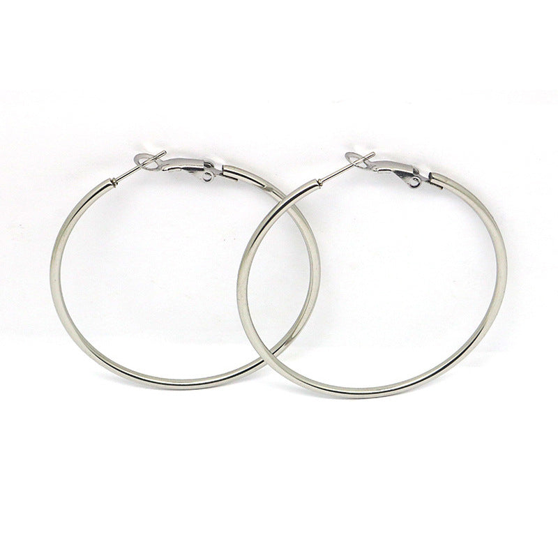 Male Buckle Ear Clip Suit Titanium Earrings