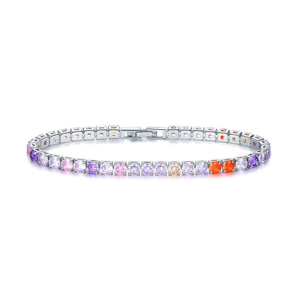 Zircon Tennis Unisex Fashion Simple Hand Bracelet