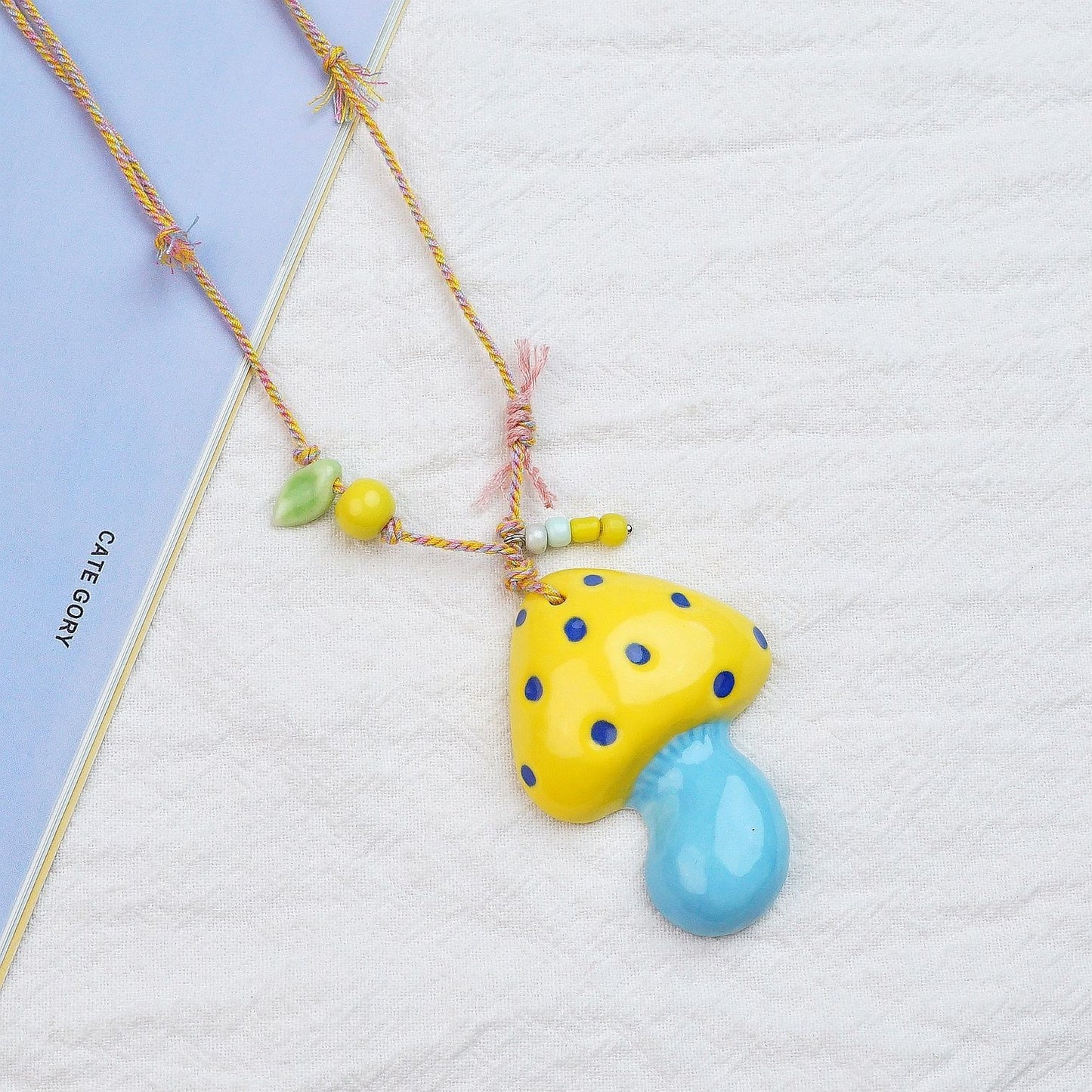 Style Personalized Trendy Ceramic Geometric Colorful Fish Long High-grade Necklace