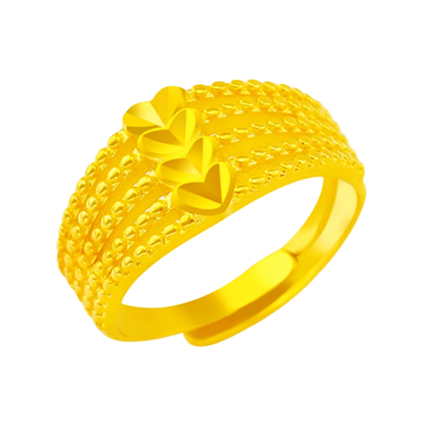 Men's Frosted Carven Design Flash Sand Surface Rings