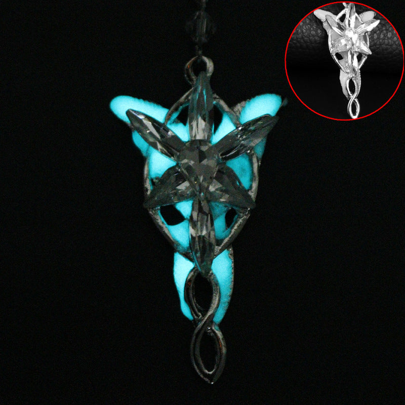 Accessories Nightclub Rock Night Light Wing Dragon Treasure Necklaces