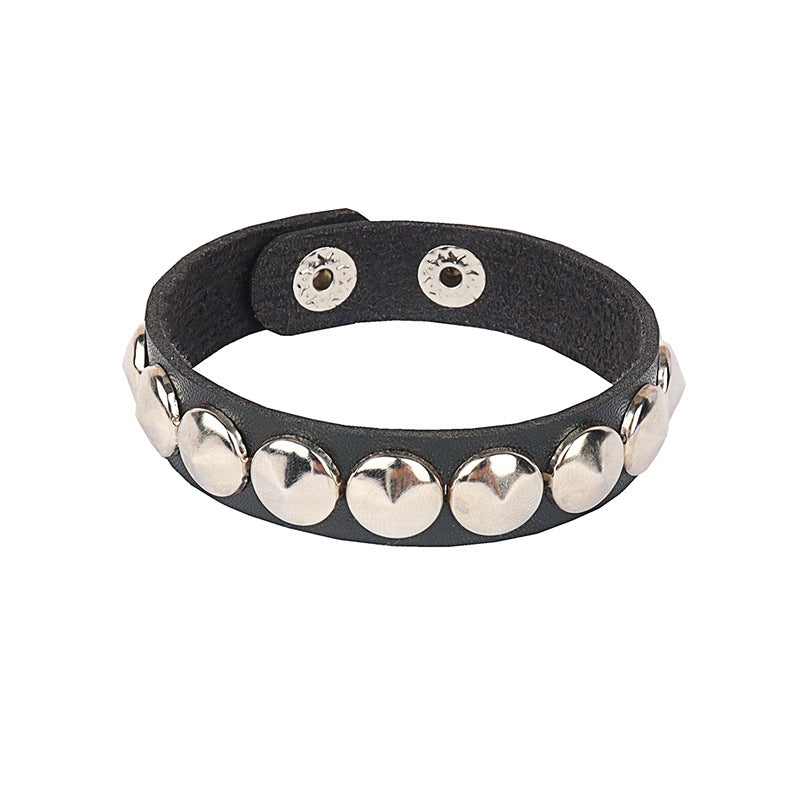 Rivet Punk Couple Leather Casual Fashion Bracelet