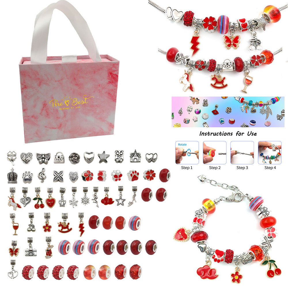 Gift Set Cartoon Crystal Handmade Ornament Bracelets