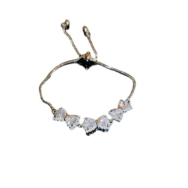 Zircon Bow Stitching Simple Fashion Personality Bracelet