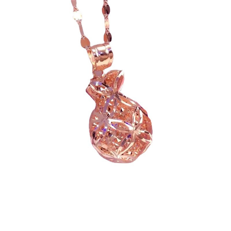 Women's Russian Shiny Purse Fashion Color Gold Necklace