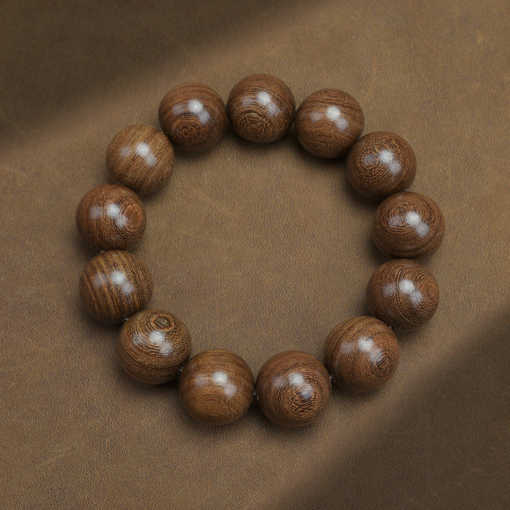 Men's Loose Round Beads Pieces Prayer Silkwood Bracelets