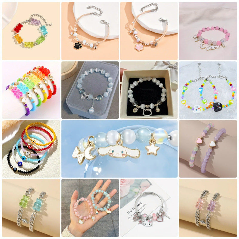 Cute Style Niche Fresh Couple Bead Necklace
