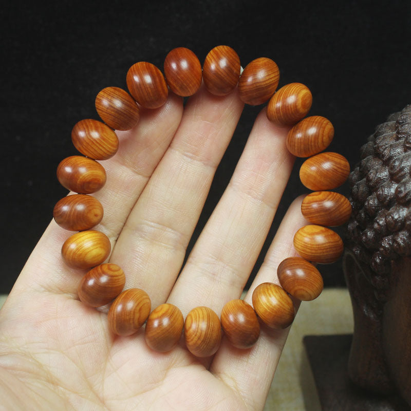 Men's Material Cypress Beads Red Oil Older Made Bracelets