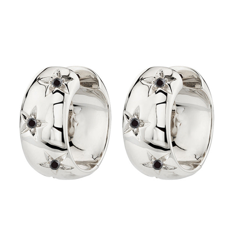 Cold Style Advanced Sensitive Surface Clip Micro Inlaid Ear Buckle