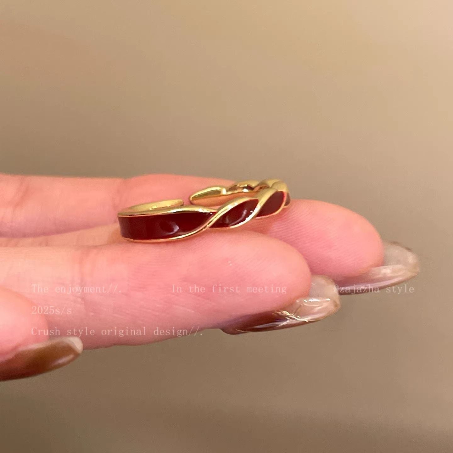 Zircon Simple Female Opening Adjustable Index Finger Light Luxury Rings