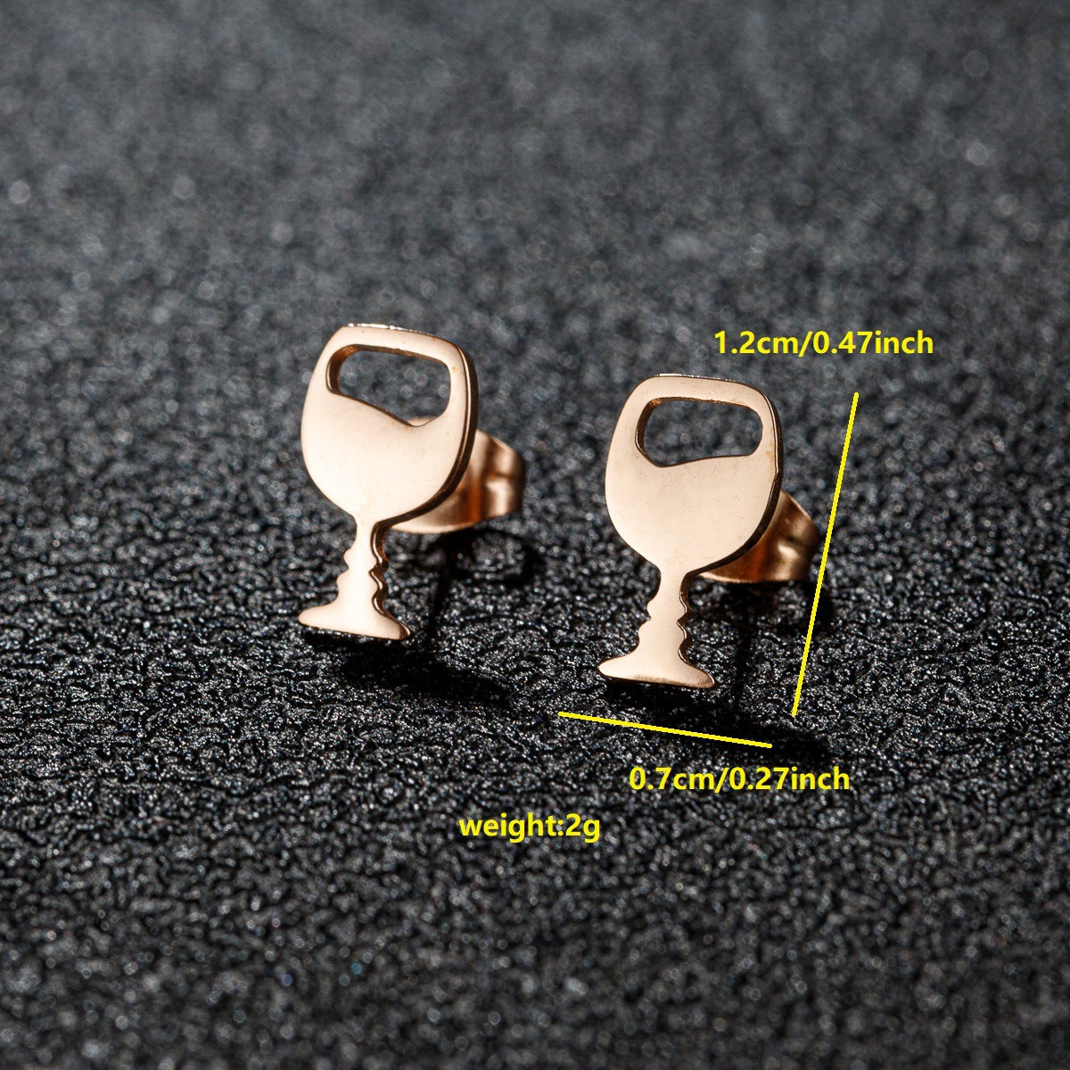 Small Animal Cat Plaid Bird Ear Geometry Stud Earrings