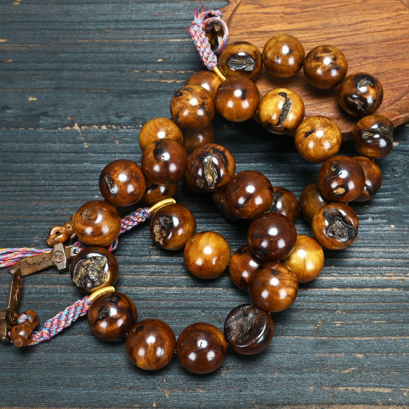 Men's Lightning Strike Jujube Tree Lei Jiao Wood Pattern Bracelet