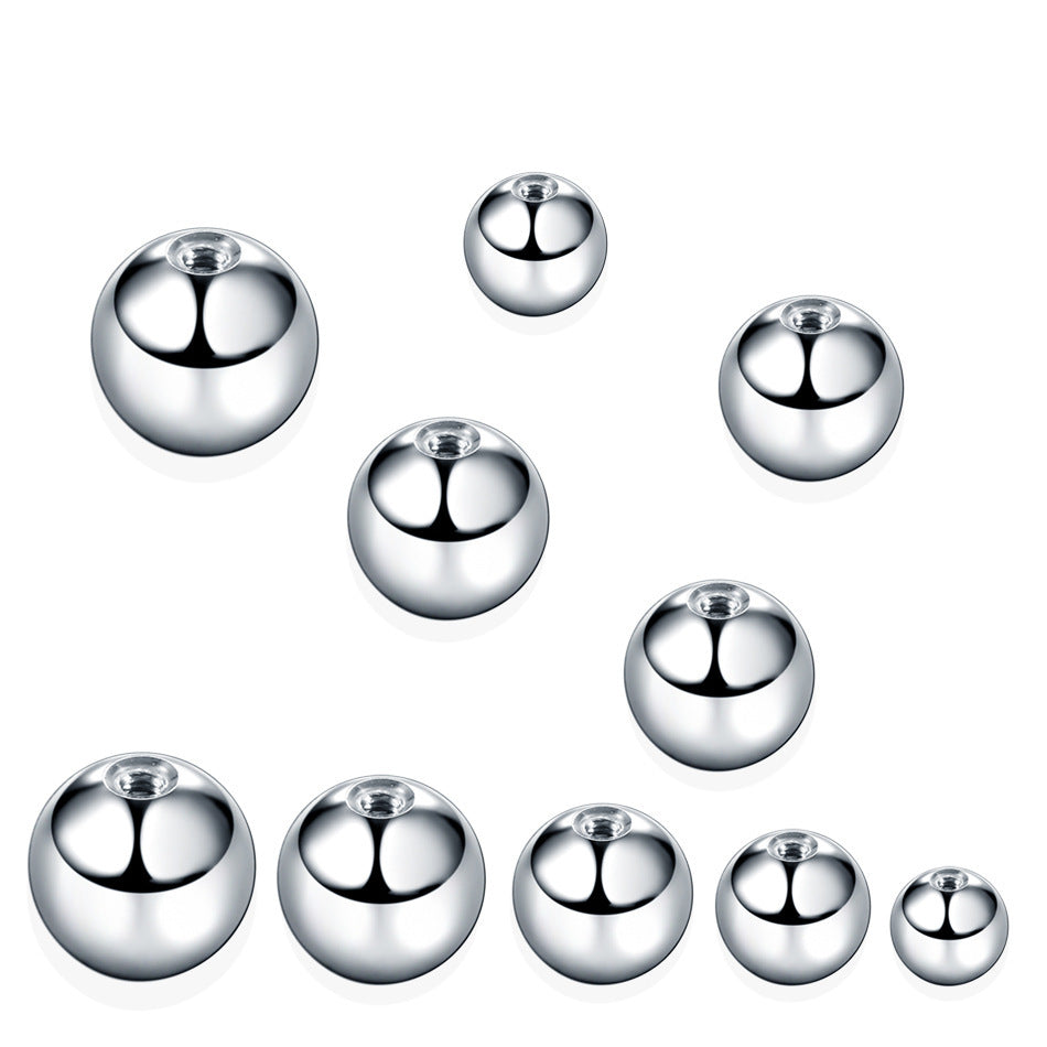 Steel External Thread Ball Fit Labret Tongue Pin Replacement Stud Earrings