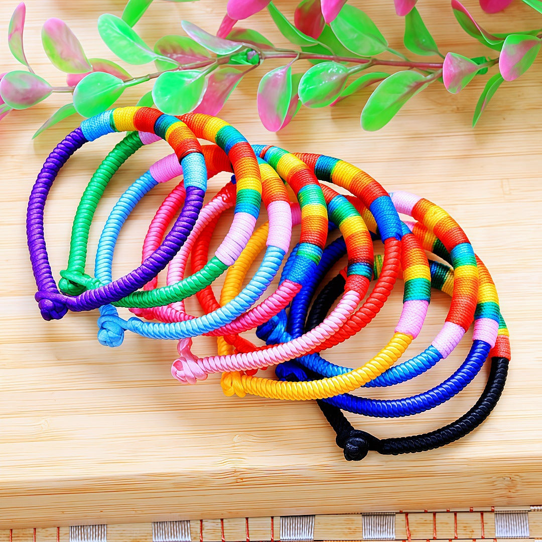 Women's & Men's Spot Hand-woven Dragon Boat Festival Colorful Bracelet
