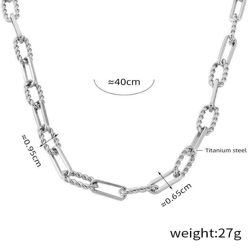 Thick Straps Affordable Luxury Style Personality Twisted Design Bracelet
