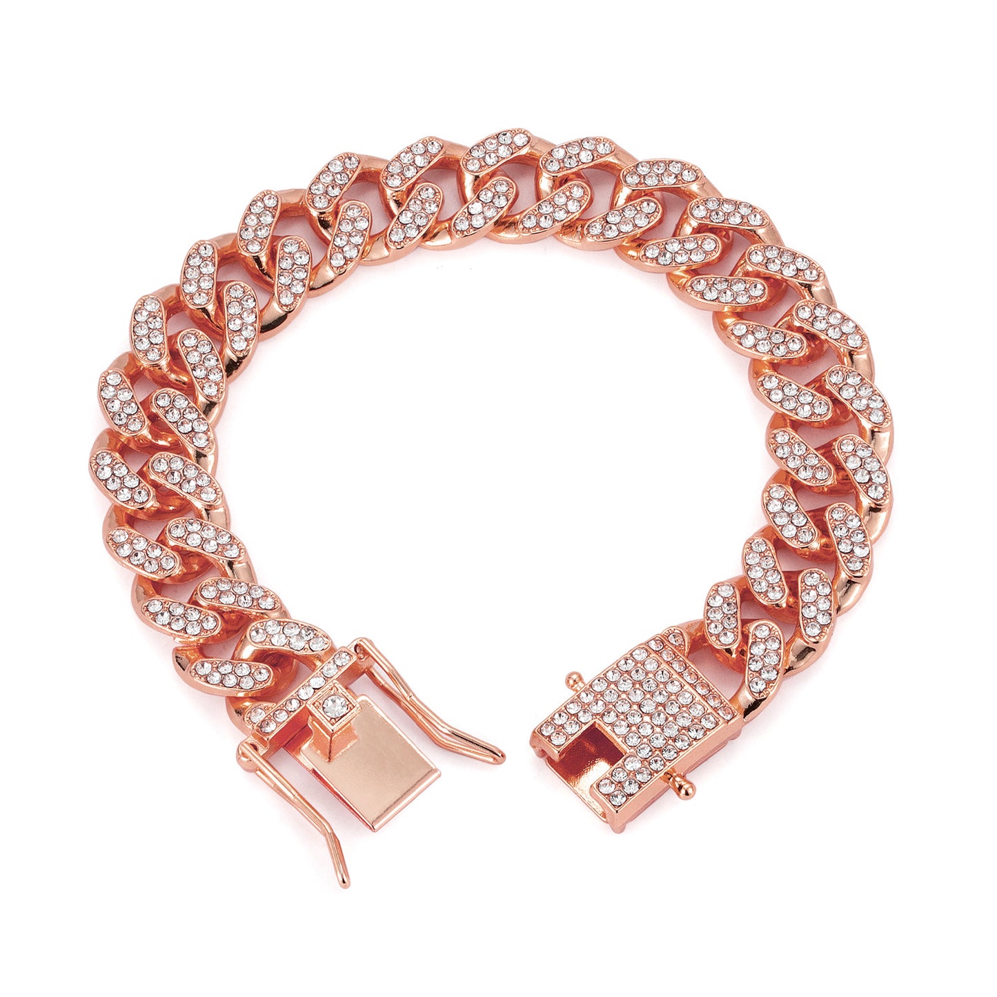 Men's Classic Cuban Link Chain Alloy Full Diamond Necklaces