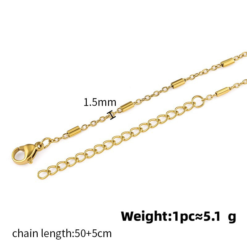 Chain Titanium Steel Clavicle Without Fashion Basic Necklace