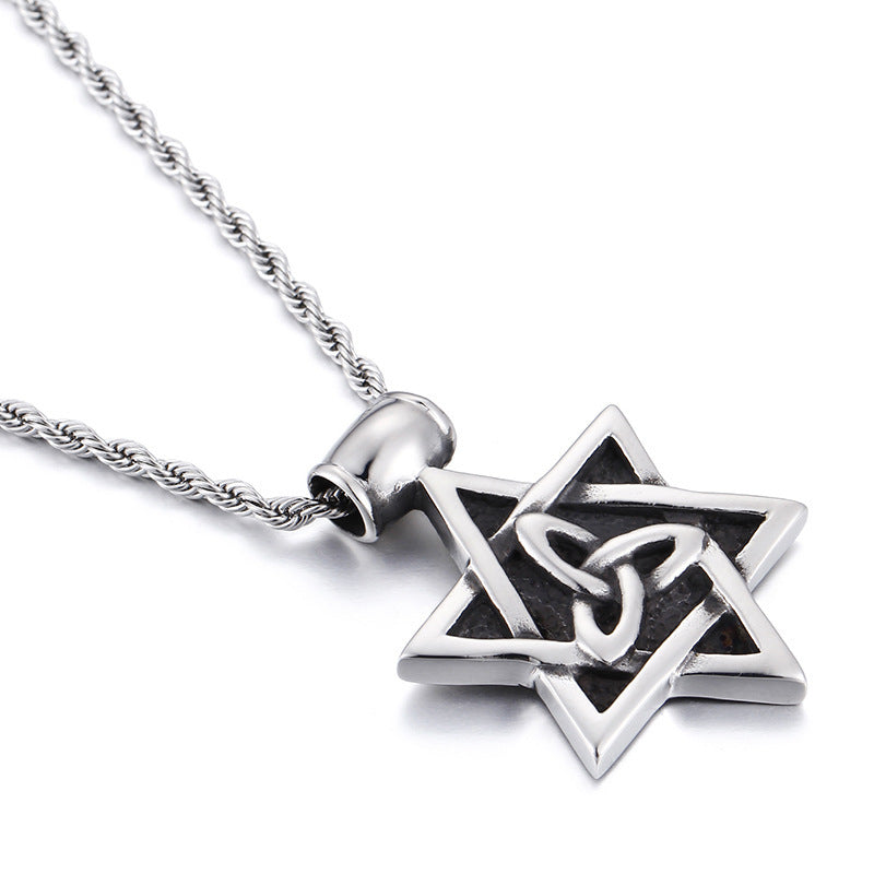 Punk Star Bone Saturn Halo Hipster With Personality Necklace