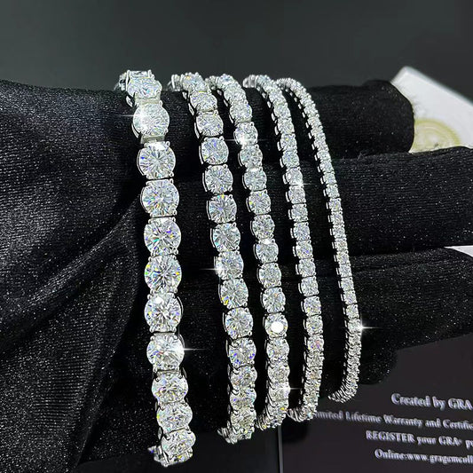 Moissanite Tennis Affordable Luxury Fashion High-grade Hip Hop Bracelet