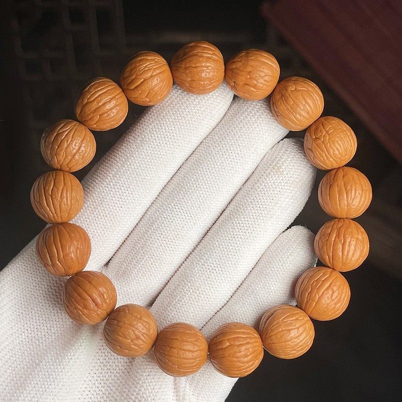 Monkey Head Walnut Glossy Love Fart Peach Single Bracelets
