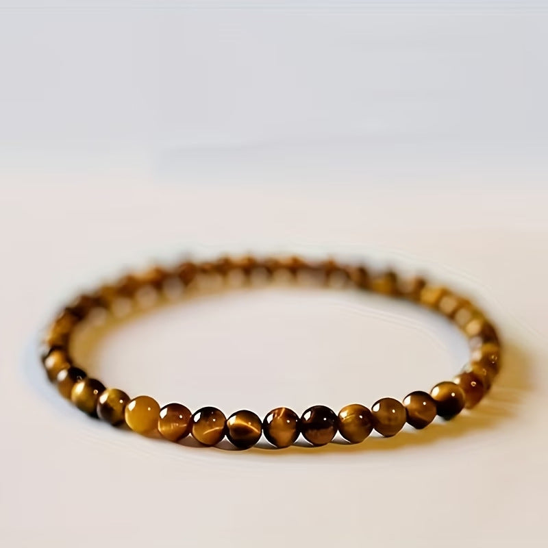 Women's & Men's Natural Tiger Eye White Crystal Prehnite Bracelets