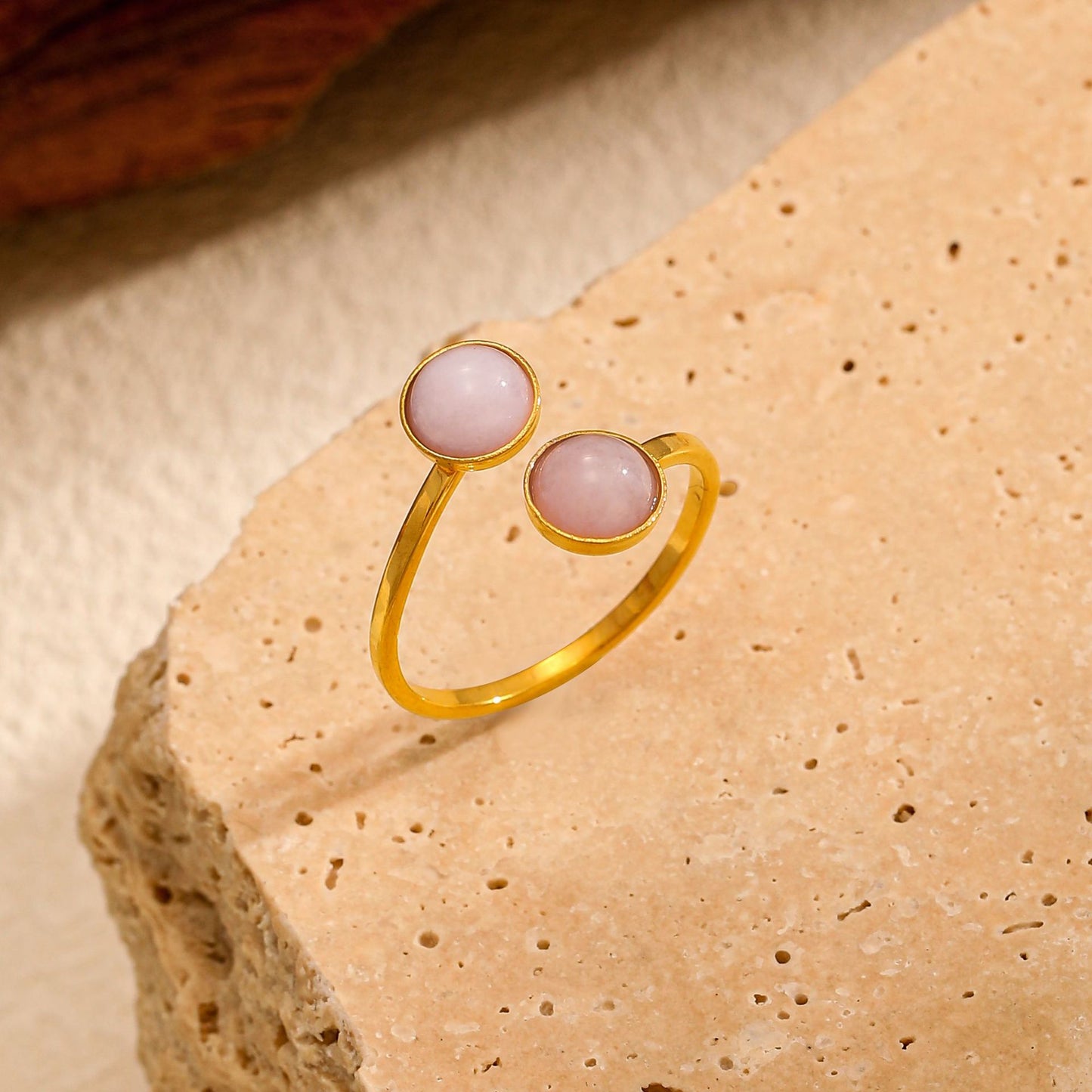 Female Stainless Steel Simple Couple Titanium Open-end Personality Ring