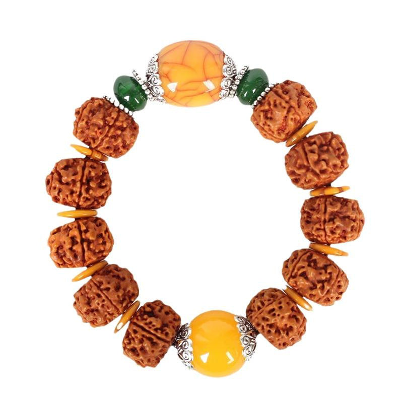 Men's Style Buddha Beads Bodhi Seeds Beeswax Scenic Spot Bracelets