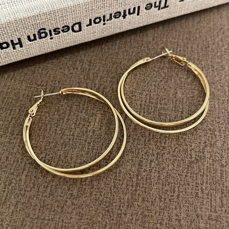 Affordable Luxury Style High-grade Temperament Big Geometric Earrings