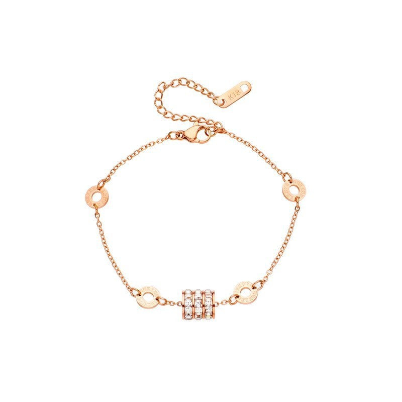Jeweled Fashionable Light Luxury High-grade Twin Small Bracelet