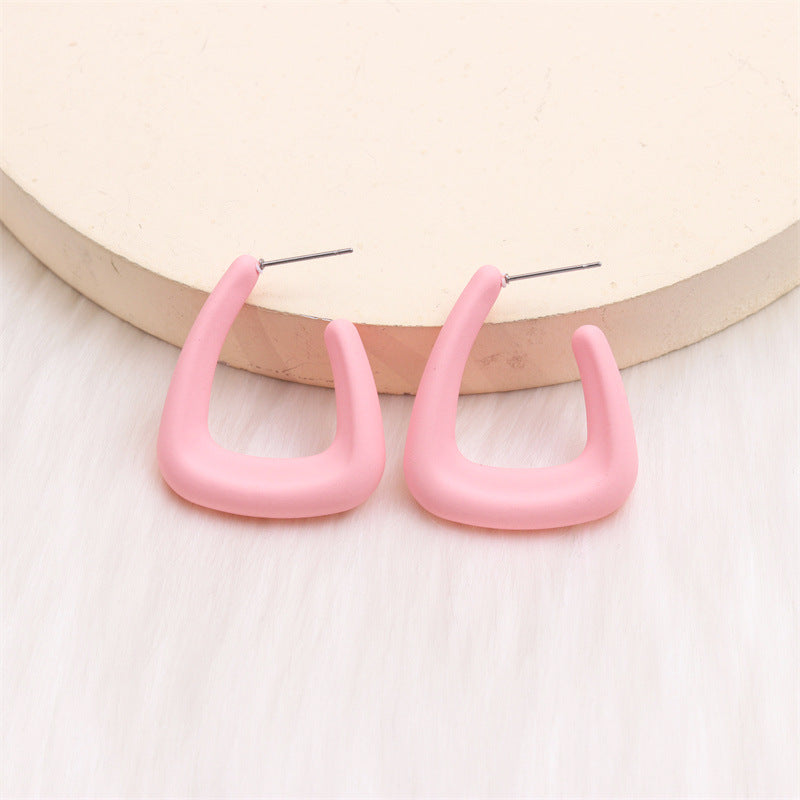 Women's U-shaped Personalized Acrylic Ear Simple Design Earrings