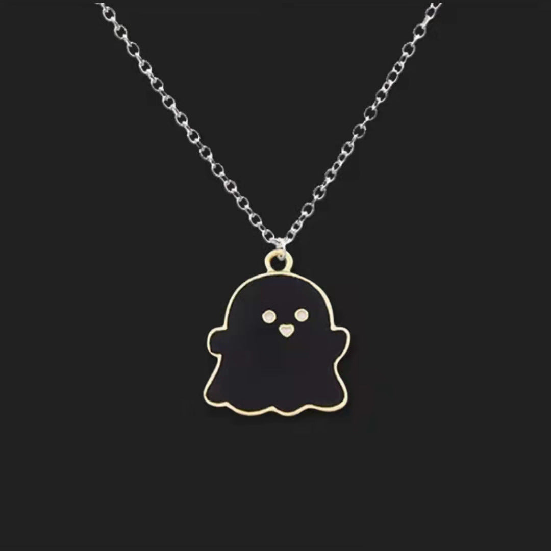 Ghost Black White Personalized Minority Hip Hop Necklace