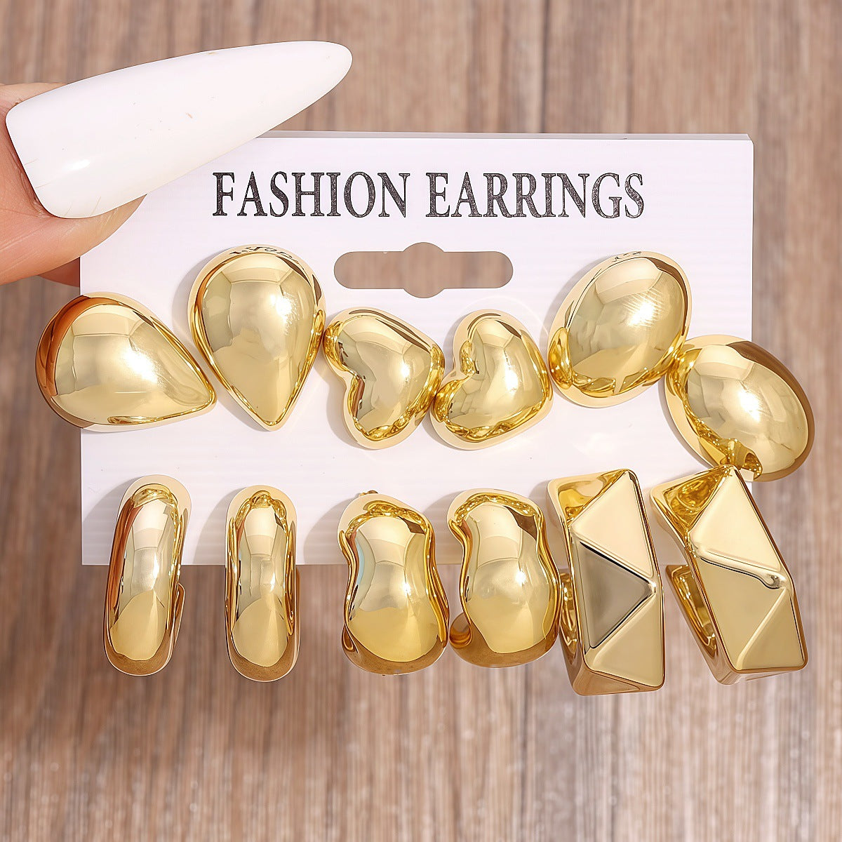 Women's Fashion Resin Vintage Simple Advanced Creative Personality Earrings