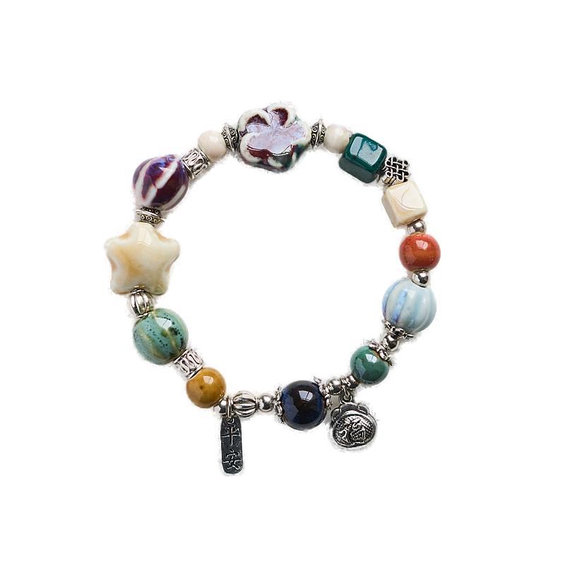 Style Gift Hand-woven Bunch Of Porcelain Set Bracelets