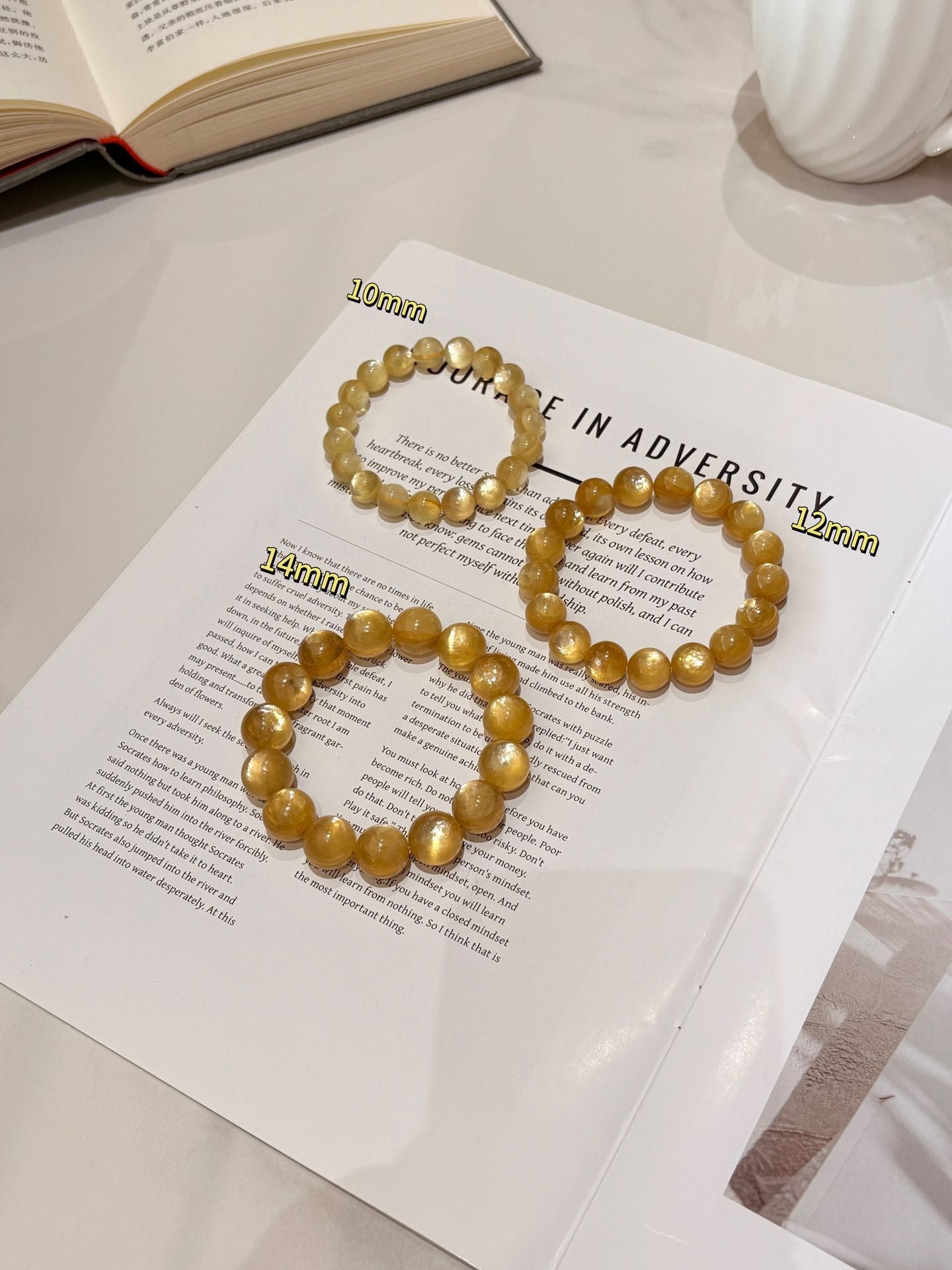Lepidolite Golden Can Big Sequins Business Single Circle Temperament Entry Bracelet