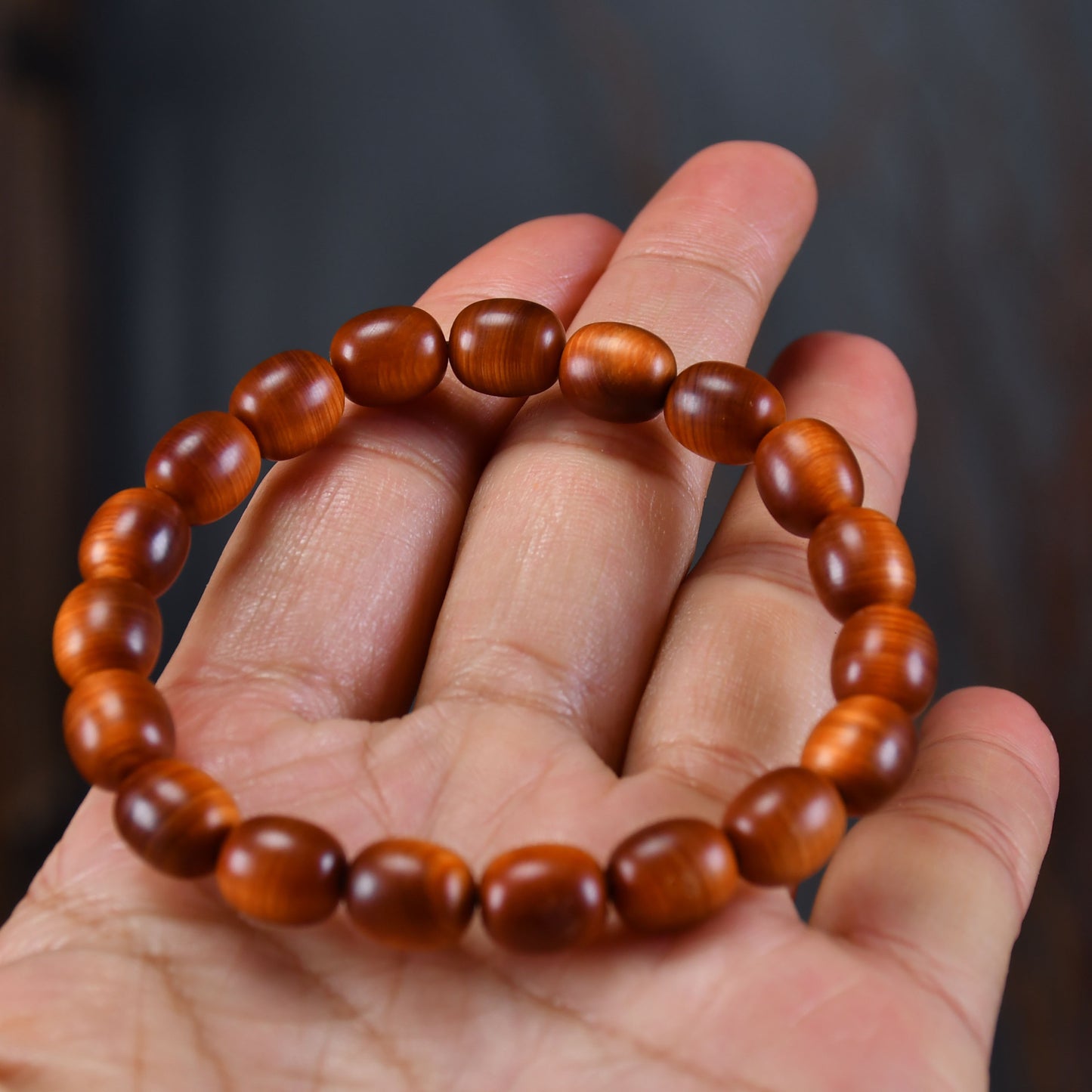 Women's & Men's Arborvitae Lightning Transparent Buddha Beads Live Studio Drainage Temple Bracelet