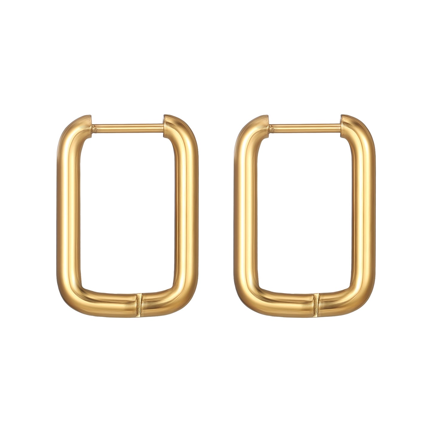 Geometric Shaped Stainless Steel Clip Trendy Fashion Five-pointed Star Peach Ear Buckle