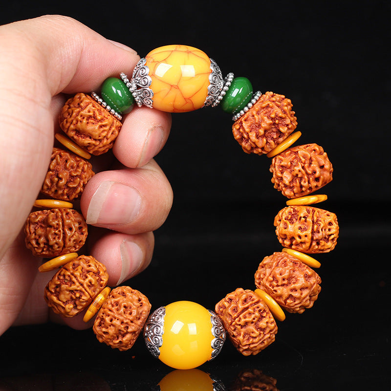 Men's Style Buddha Beads Bodhi Seeds Beeswax Scenic Spot Bracelets